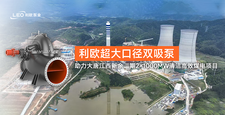 利歐超大口徑雙吸泵助力大唐江西新余二期2×1000MW清潔高效煤電項目